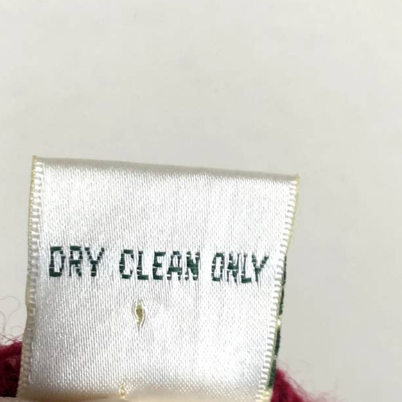 Vintage Carol Reed Blazer Jacket Red Wool Cropped Silver Detail Buttons Size 8 - Picture 7 of 12